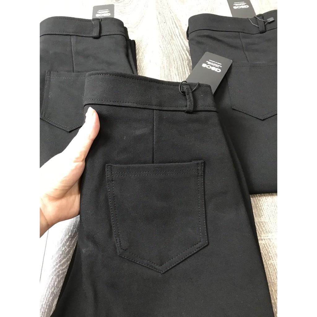 Combo 2 quần tregging OSOS Quần nữ CHẤT UMI cạp cao khóa đồng siêu co dãn không bai, không xù