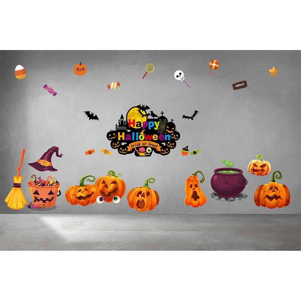 DECAL TRANG TRÍ HALLOWEEN COMBO SỐ 5