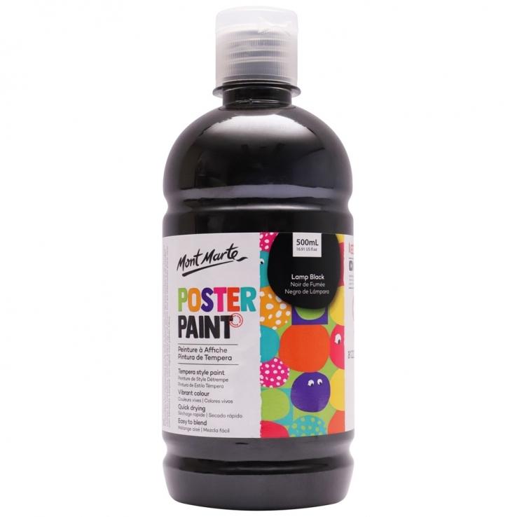 Màu Poster Mont Marte 500 ML MPST0006 - Màu Lamp Black