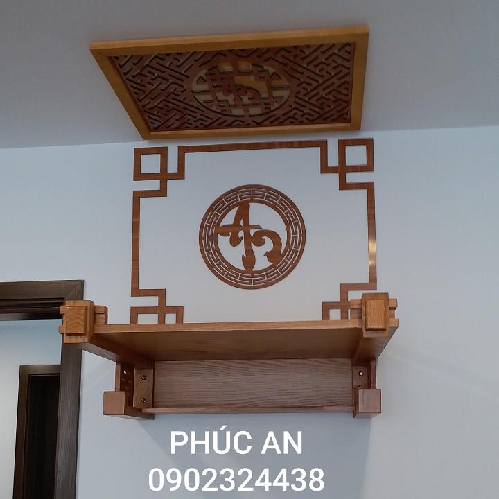 Mẫu bàn thờ trơn đẹp đơn giản thờ phật đặt tại phòng khách size 80-48, giao đầy đủ y hình