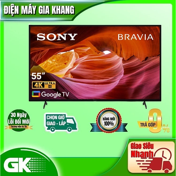 Google Tivi Sony 4K 50 inch KD-50X75K VN3 - Hàng chính hãng