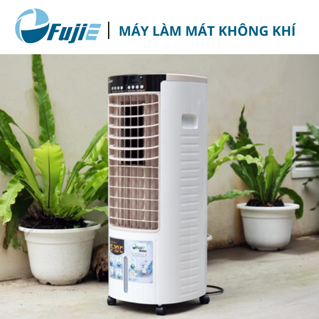 Máy làm mát không khí cao cấp FujiE AC-17C cho phòng 10-17m2, bình chứa 12 lít kèm điều khiển từ xa - Hàng chính hãng