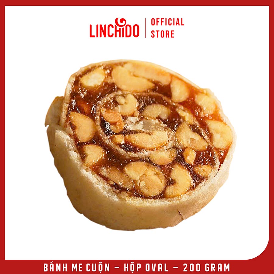 Bánh Me Cuộn - Đặc Sản Đồng Tháp - Hộp Oval - 200 Gram