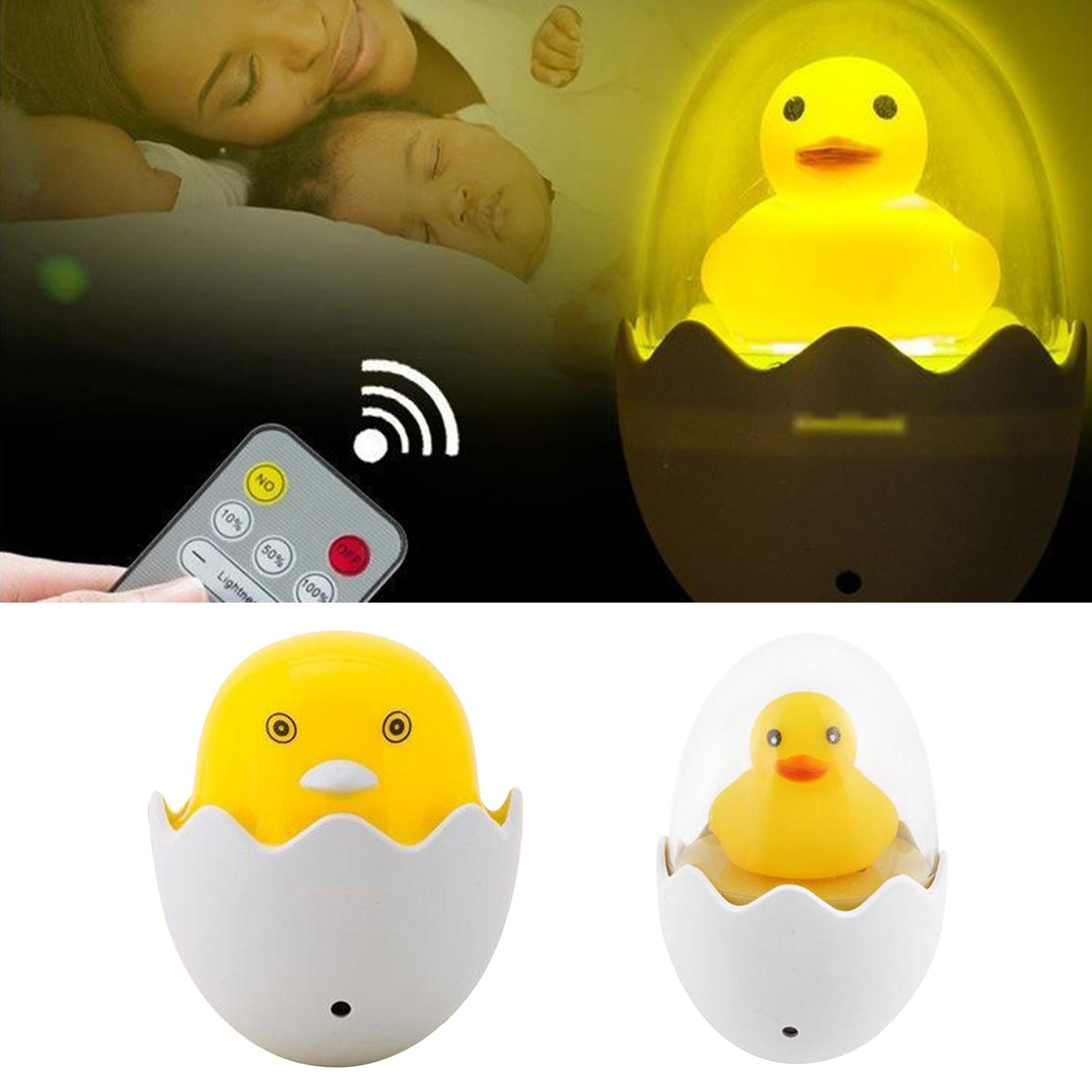 Yellow Duck LED Night Light Sensor Control Dimmable Wall Lamp for Home Bedroom Hallway Kids Room Christmas Gift Nightlight,