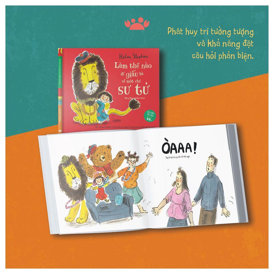 Sách - Combo 3 Làm thế nào để giấu một chú sư tử - dành cho bé 5-8 tuổi - Crabit Kidbooks