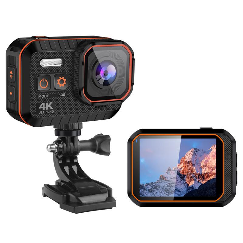 Camera hành động mới 4K60fps với 128g SD Card HD màn hình HD Máy ảnh thể thao chống thấm máy quay máy ảnh thể thao camera camera cam