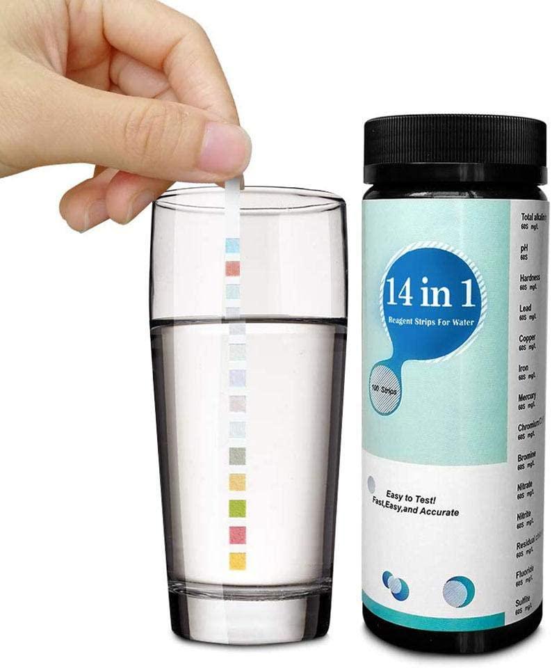 100 Gói Que Kiểm Tra Chất Lượng Nước Uống cho Hồ Cá, Nước Uống, Phát Hiện Dễ Dàng Và Nhanh Chóng Độ Cứng, Độ pH, Brom, Nitrat và hơn thế nữa