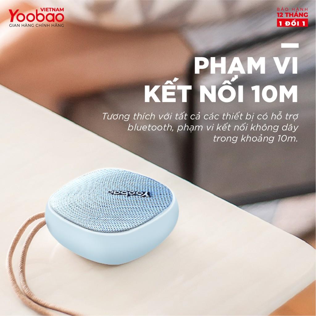 Loa Bluetooth mini Yoobao M1 - Dung lượng 2000mAh - Công suất 3W - Hàng nhập khẩu