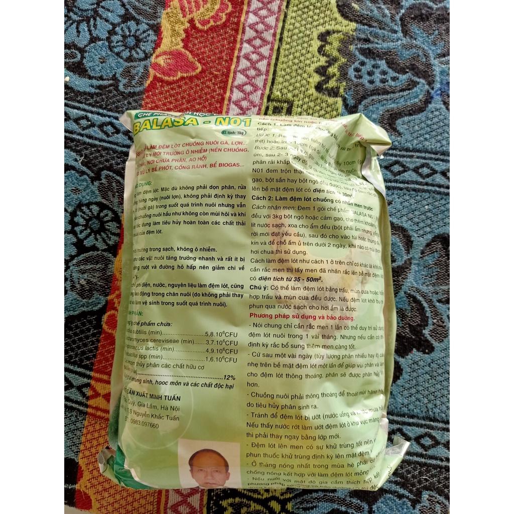 Chế phẩm sinh học đặc biệt - Men vi sinh Balasa- N01 gói 1kg