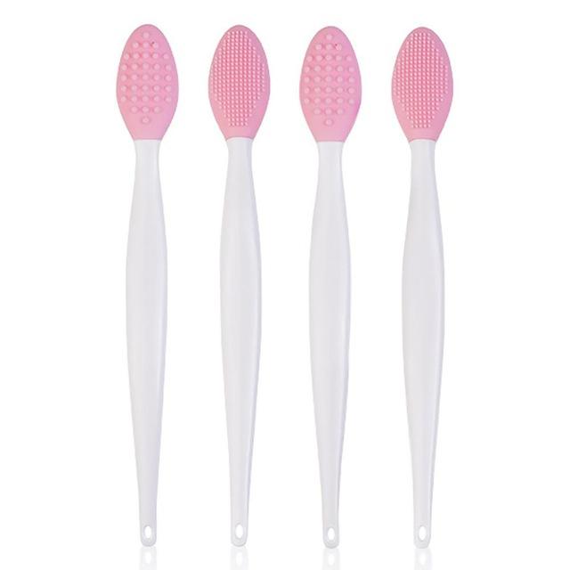 Bộ 50 Silicone Đa Năng Rửa Mặt Tẩy Tế Bào Chết Sạch Bàn Chải Cọ Môi Làm Đẹp Lỗ Chân Lông Làm Sạch Mụn Đầu Đen Dụng Cụ