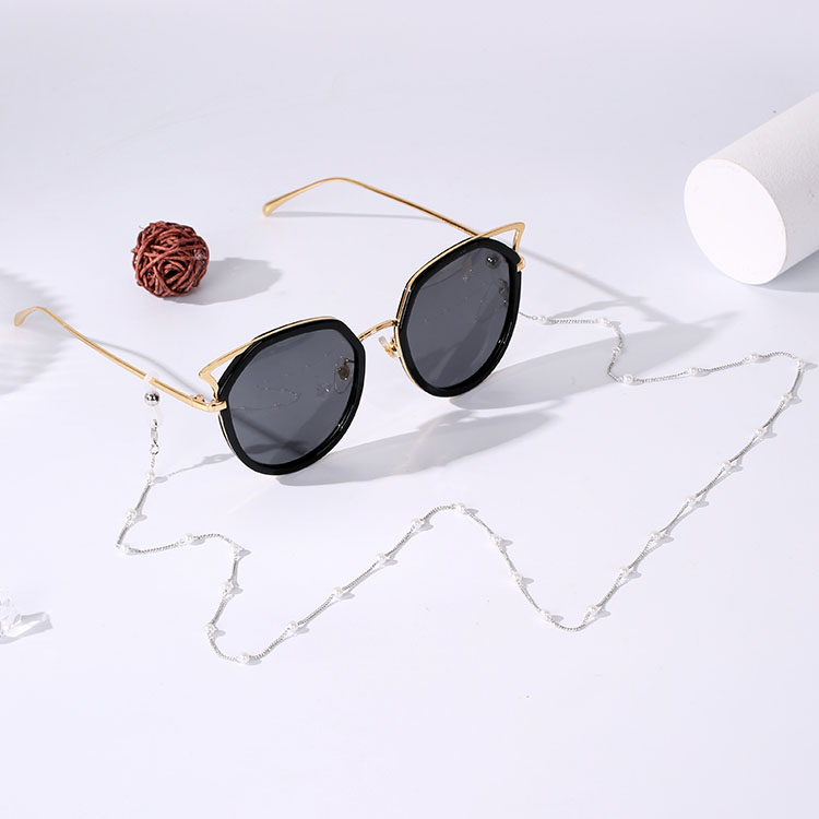 Dây đeo gọng kính chuỗi hạt châu trắng nhỏ đẹp phong cách cá tính unisex phụ kiện đeo khẩu trang đeo tai nghe không dây