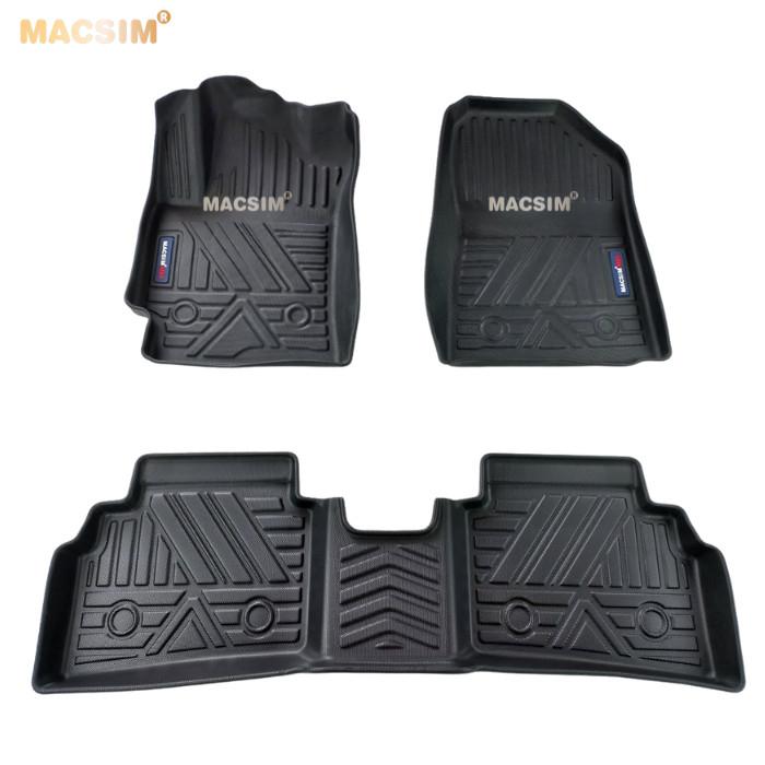 Thảm lót sàn xe ô tô Kia K3 2019-2023 Nhãn hiệu Macsim chất liệu nhựa TPV hàng loại 2