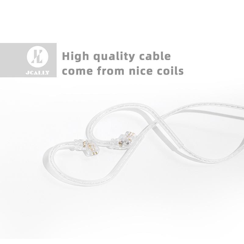 Dây Cáp JCALLY PJ2 Mạ Đồng 5N Không Oxy Kèm Micro Cho ESX ZS10 ZST ZSN EDX Pro