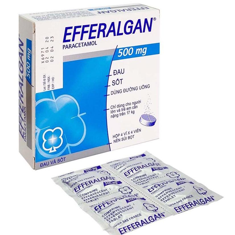 Efferalgan 500 (vỉ 4 viên) như hình_Pháp