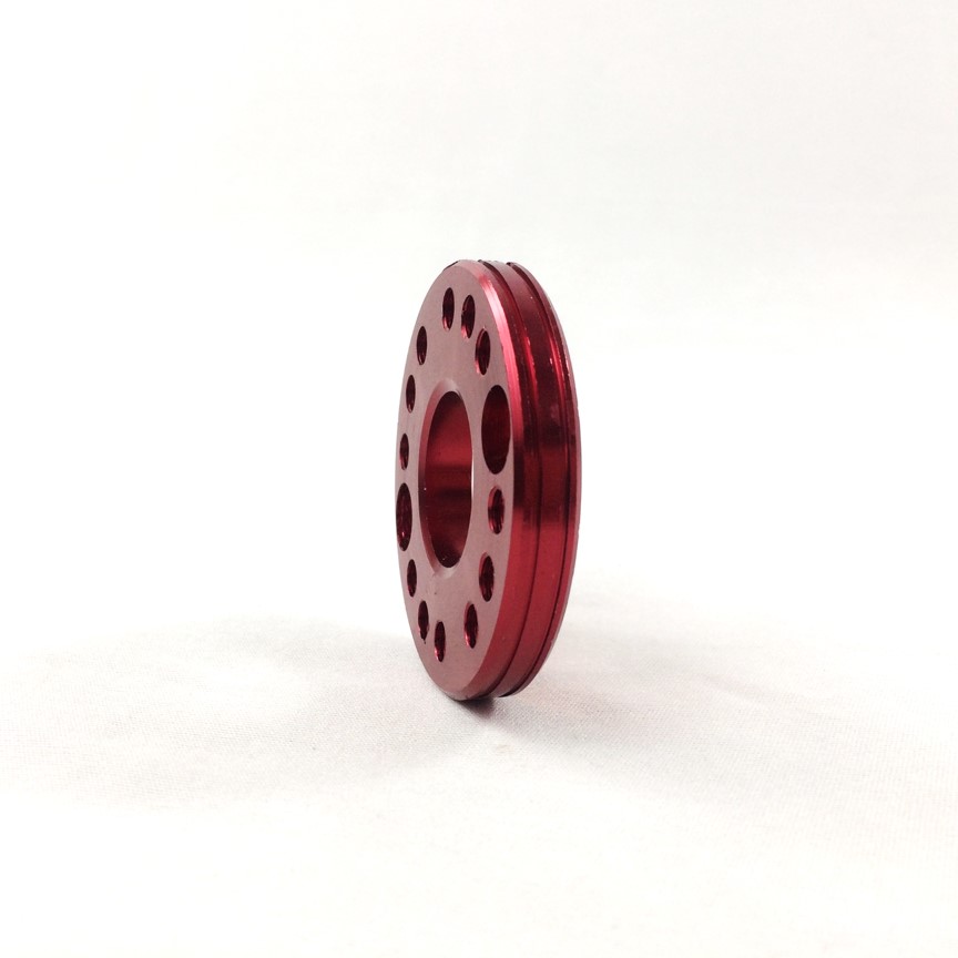 Thớt xoay bình xăng con CNC màu đỏ