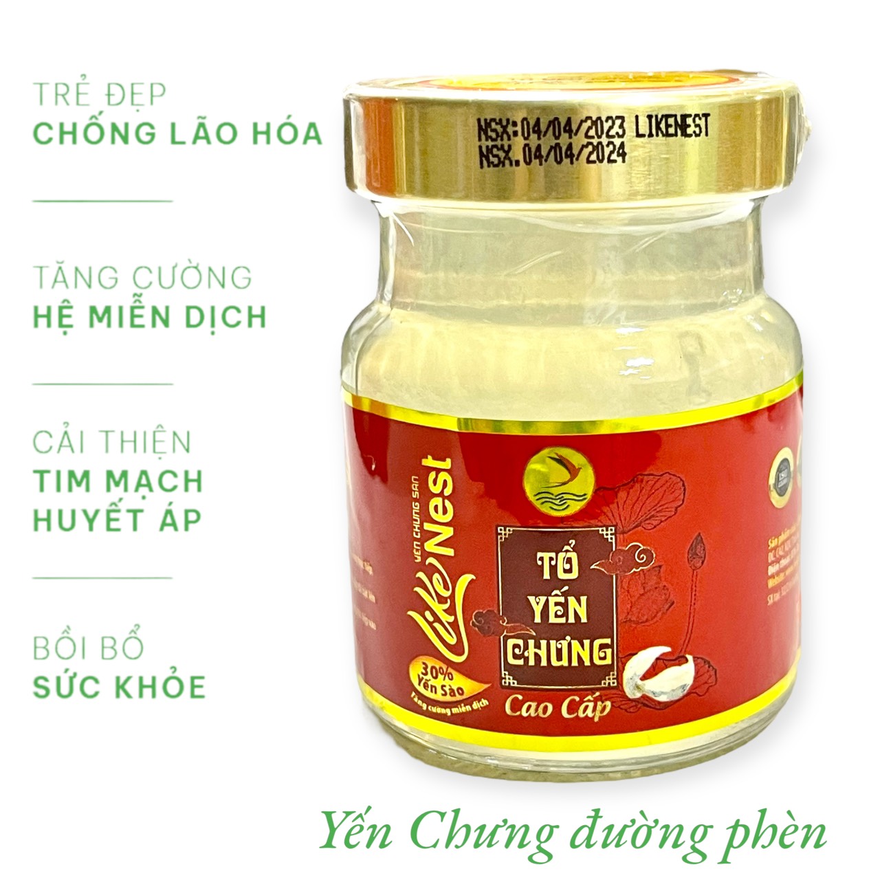 Yến Chưng Đường Phèn 30% Yến Like Nest
