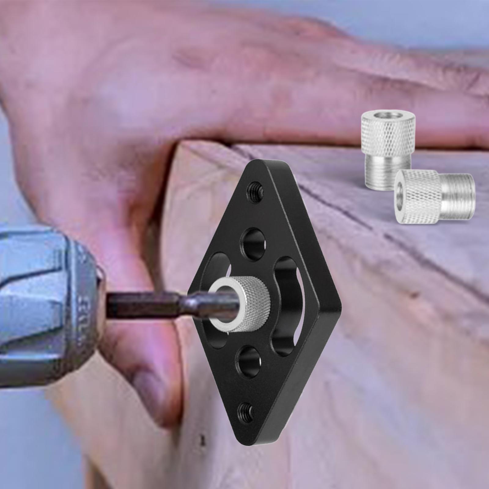 3-in-1 Vertical Pocket Hole Jig Woodworking Drilling Locator Dowel Jig Kit Drill Guide Tool