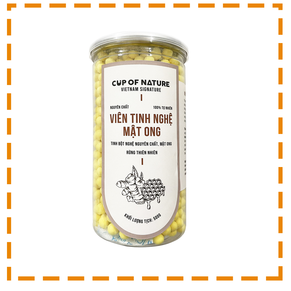 Viên tinh nghệ mật Cup Of Nature nguyên chất cao cấp 500g
