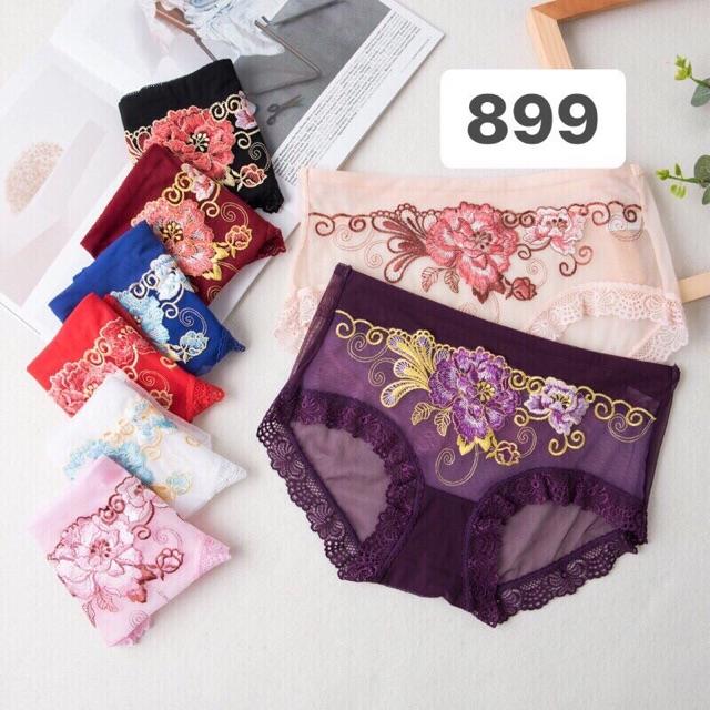10 quần lót ren hoa cúc tàng hình 899