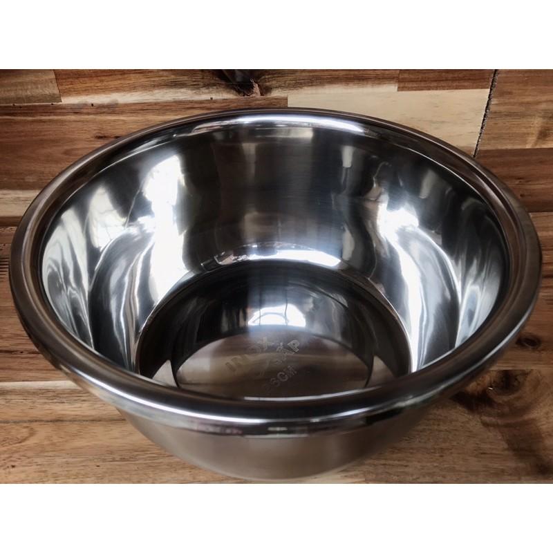 Bộ thau rổ Inox cao cấp có tay cầm size 26cm