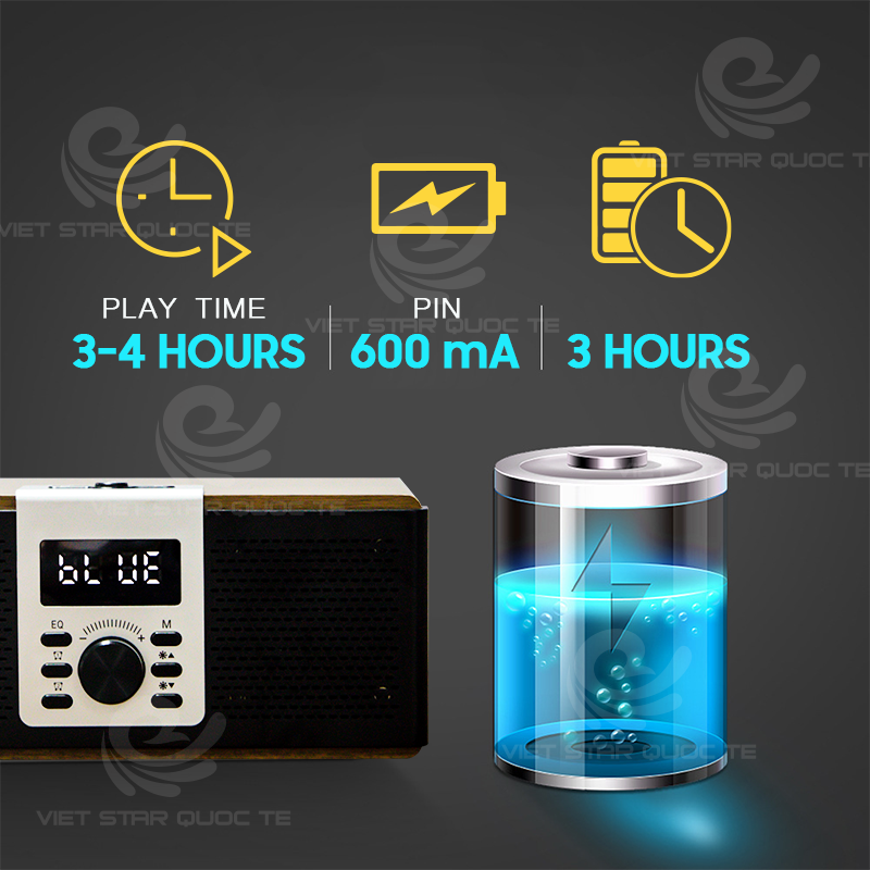 Loa Bluetooth Vi Tính Việt Star Quốc Tế VS3 - Hàng Chính Hãng
