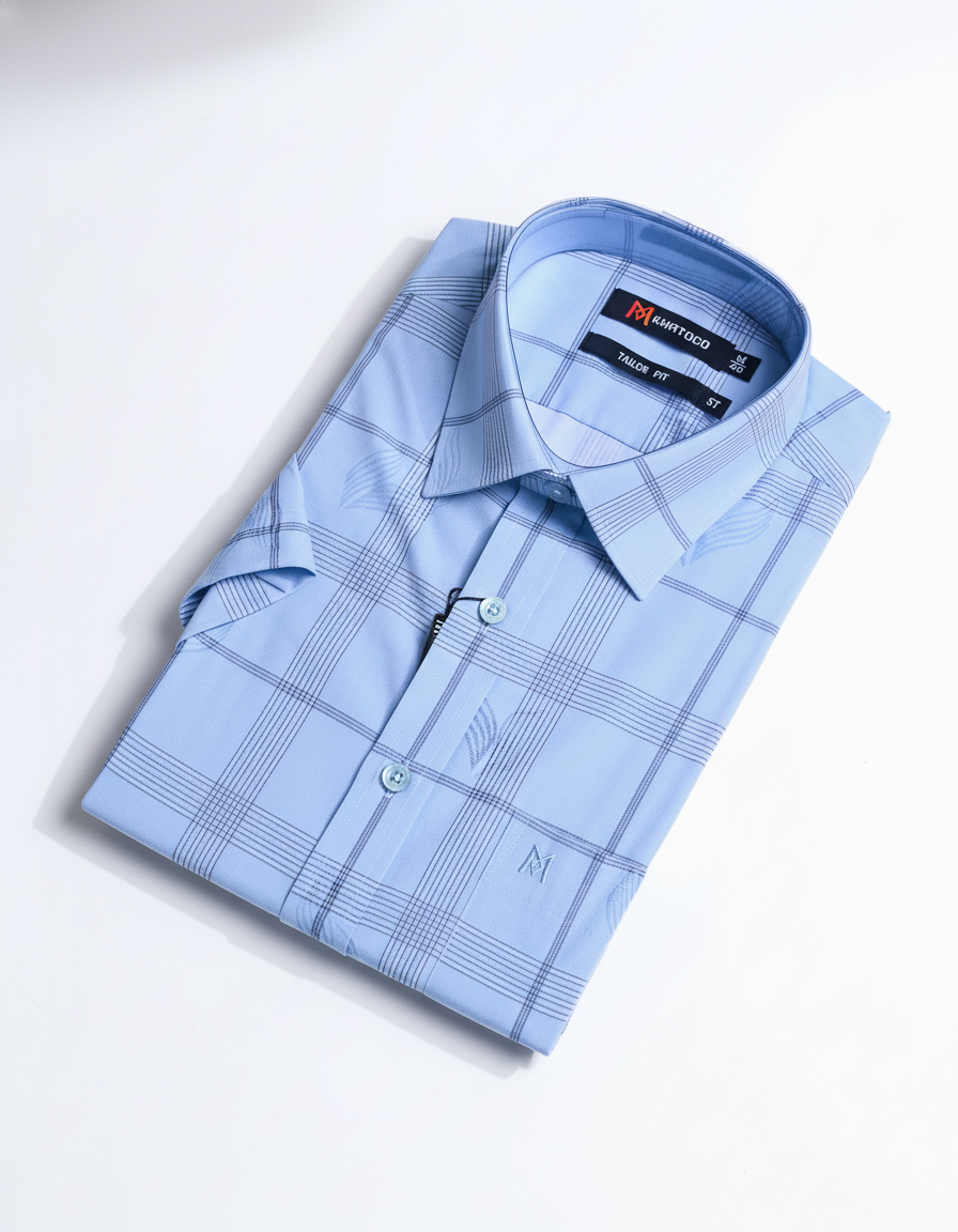 Áo sơ mi khatoco tay ngắn (M-2XL)