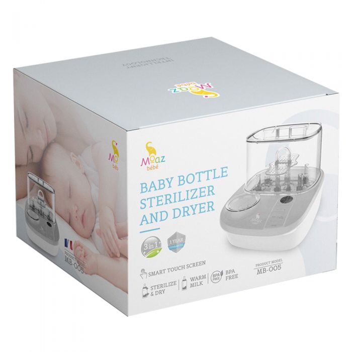 Máy tiệt trùng sấy khô và hâm sữa đa năng Moaz Bebe MB-005