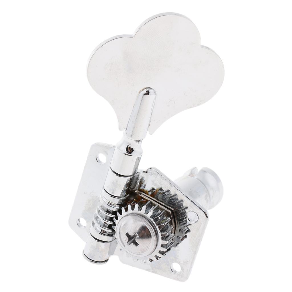 4 PCS Metal String Tuning Pegs Machine Heads Tuner for Electric Bass 4R