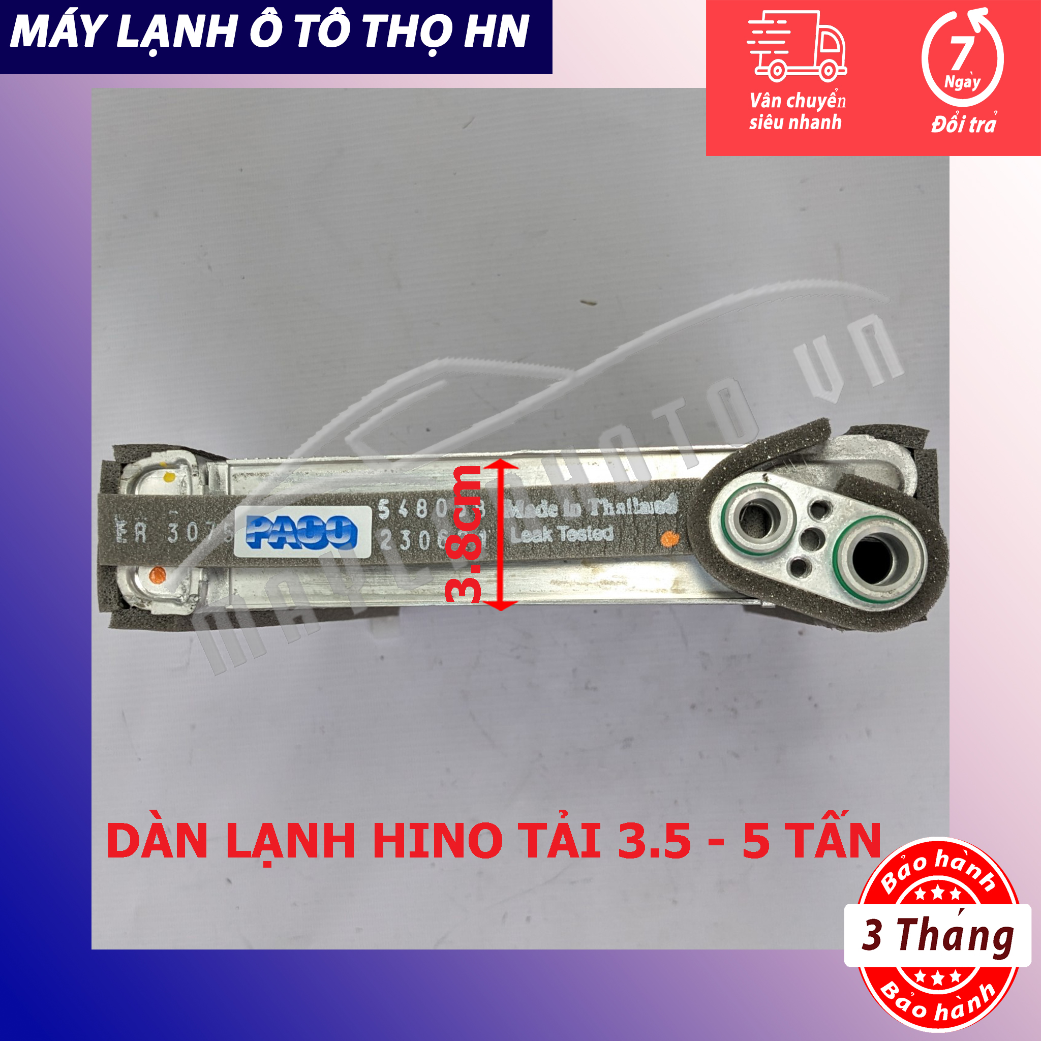 Dàn lạnh Hino 3,5 tấn - 5 tấn Hàng xịn Thái Lan