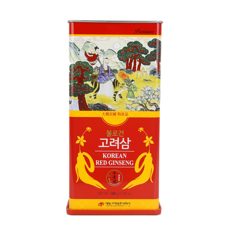 Hồng sâm khô nguyên củ Daedong Korea 6 năm tuổi - Korean Red Ginseng 6 Years Premium (300 Grams 11-20 củ sâm)