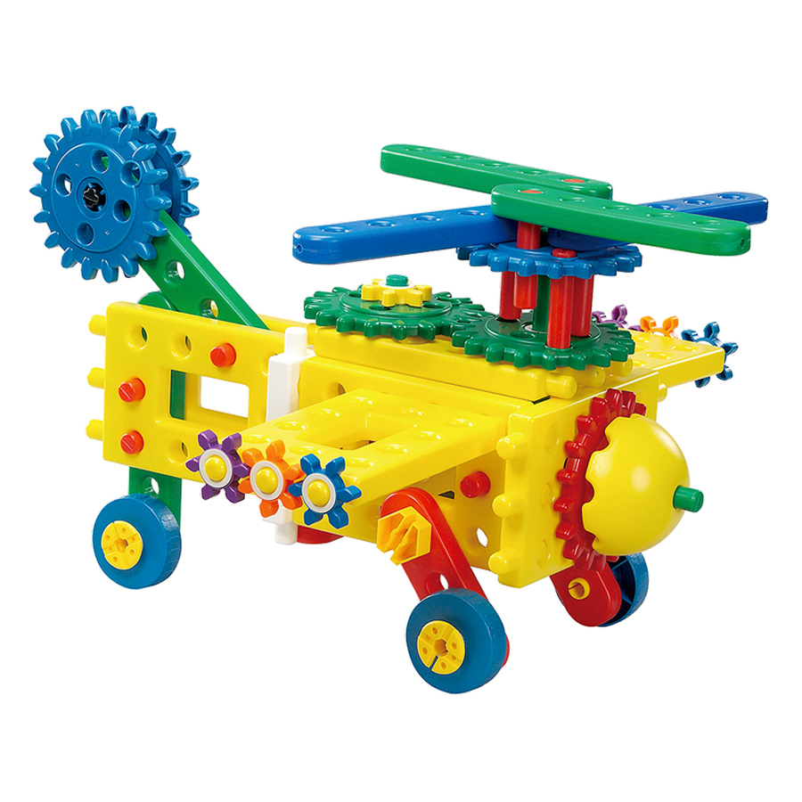 Đồ Chơi Xếp Hình Gigo Toys Hộp Bánh Răng Ma Quái - Junior Engineer - Magic Gears 7461P (110 Mảnh Ghép)