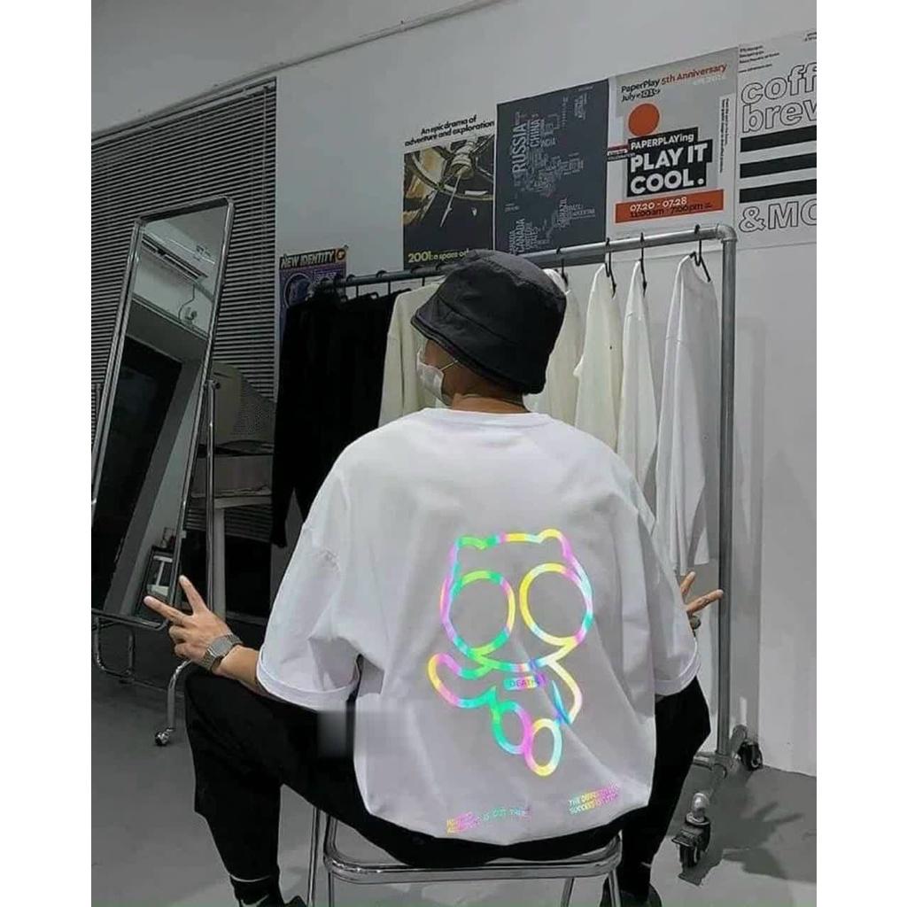 Áo thun unisex Freesize nam nữ phản quang