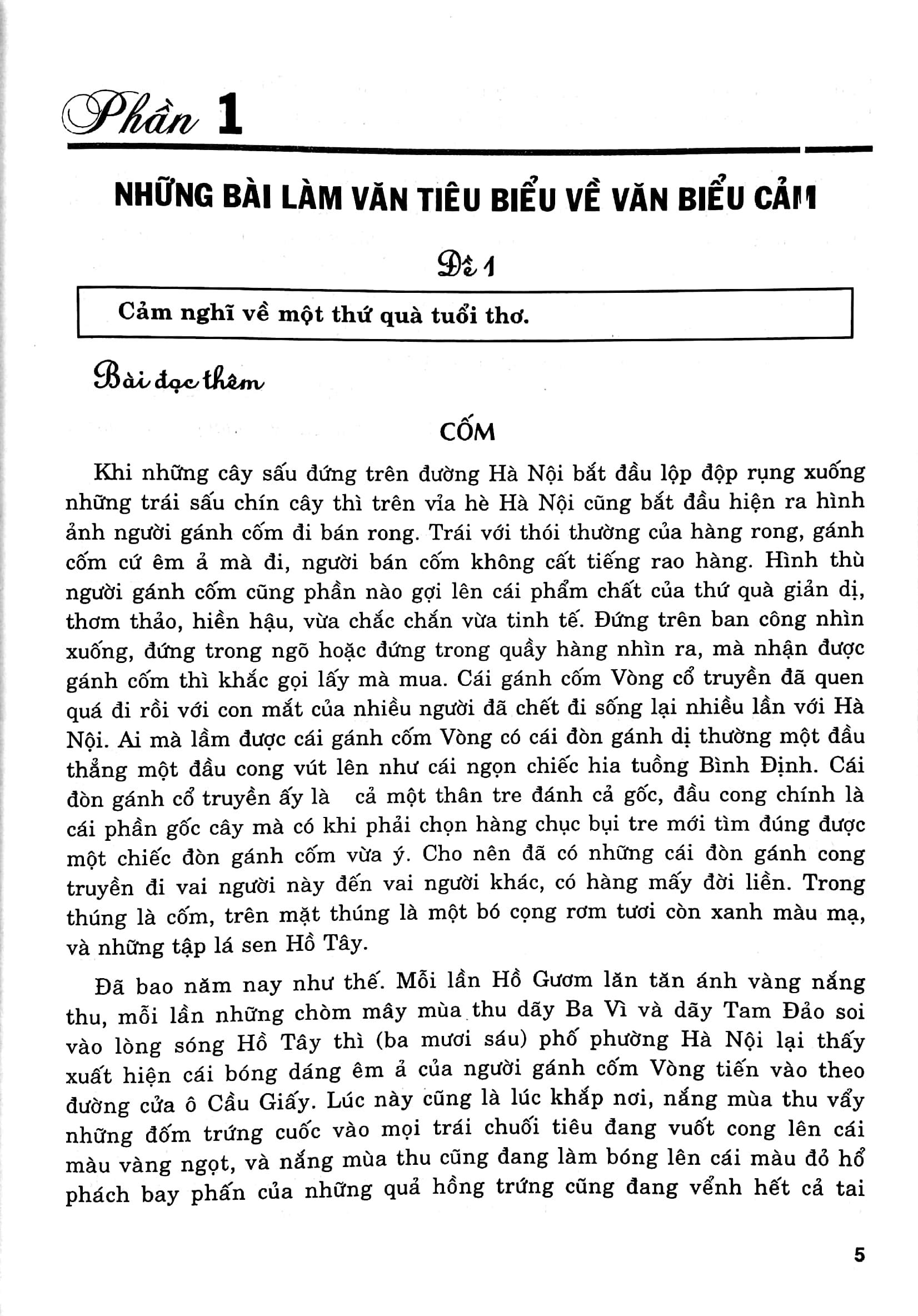 Những Bài Văn Tiêu Biểu Lớp 7
