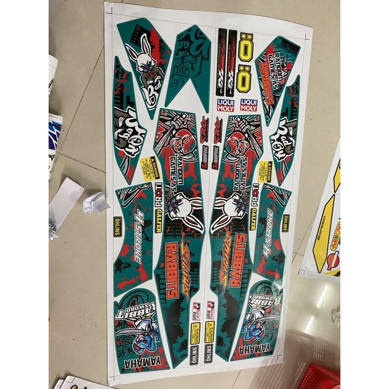 Tem rời dành cho xe Sirius thỏ cầm kiếm