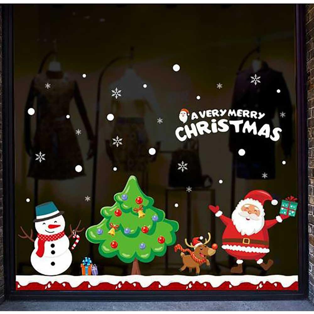 DECAL TRANG TRÍ NOEL 2 MẶT 2021 SỐ 7