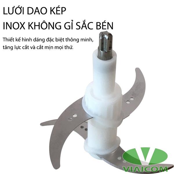 Máy xay đa năng VIAICOM V2A (4 trong 1) - Cối thủy tinh - Hàng chính hãng