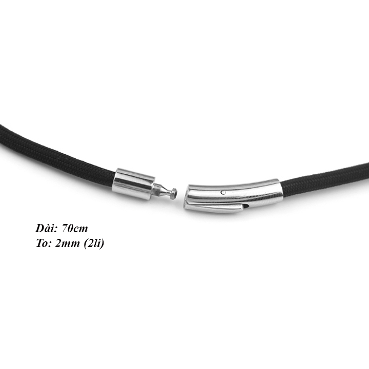 Dây chuyền sợi dù Thái 2li dài 70cm khóa inox MDC096-7