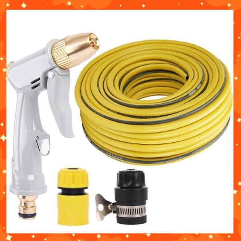 Bộ dây vòi xịt nước rửa xe, tưới cây tăng áp 3 lần, loại 20m  206846