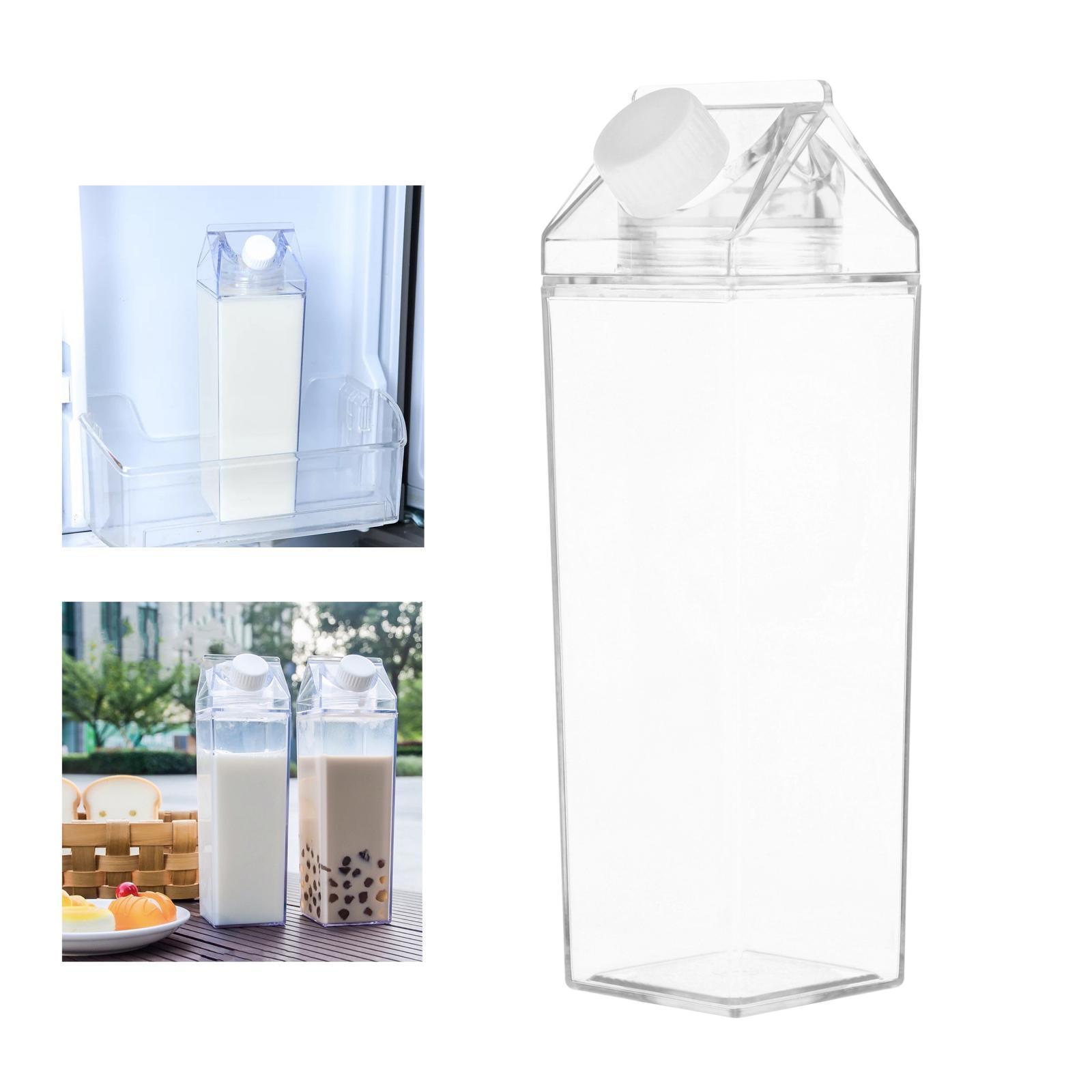 2X Milk Carton Water Bottle Portable Juice Bottle For Travel Camping Coffee