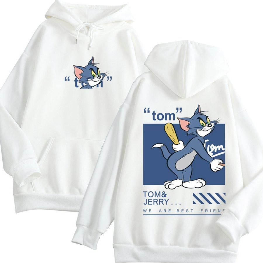 Áo hoodie nam nữ Mèo Và Chuột, vải nỉ ngoại dầy dặn, Anam Store