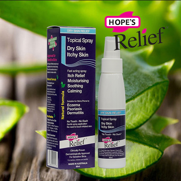 Xịt dưỡng da Hope’s Relief Topical Spray cho da eczema, vẩy nến, viêm da (90ml)