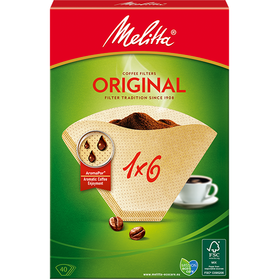 GIẤY LỌC CAFÉ MELITTA 1×6 (6-8 LY) – GERMANY