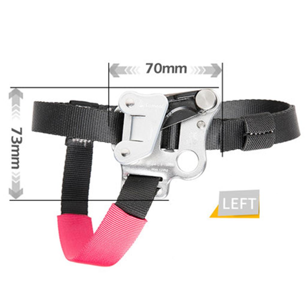Outdoor Foot Ascender Tree Rock Climbing Riser Mountaineering Carving Rope Gear