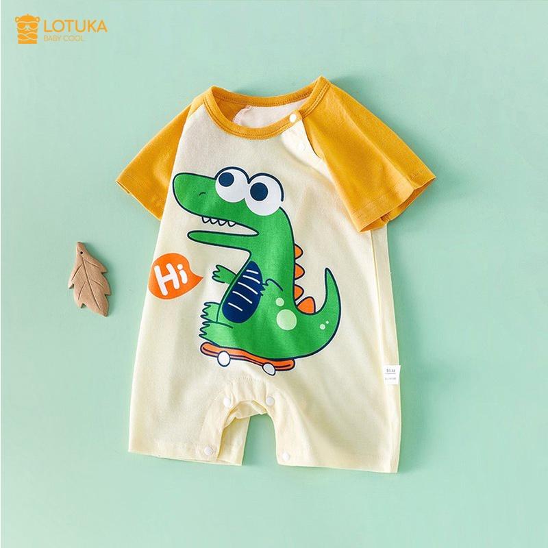 Bộ body đùi bé trai bé gái hình thú siêu dễ thương, bodysuit cộc mẫu đồ liền thân quần áo sơ sinh cho bé 0-12 tháng