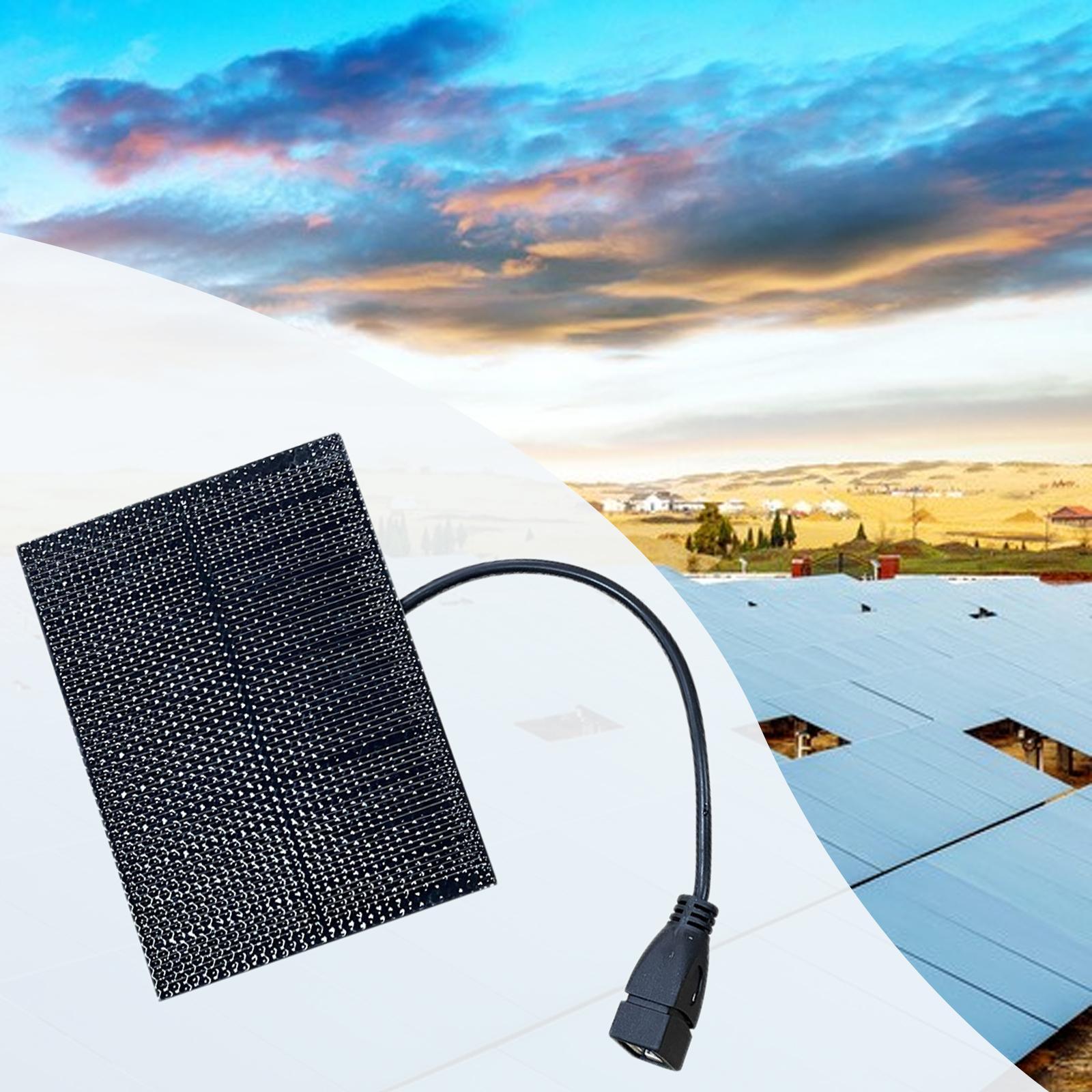 Portable Solar Charger High Efficiency 5W for Cell Phone RV Trip Hiking