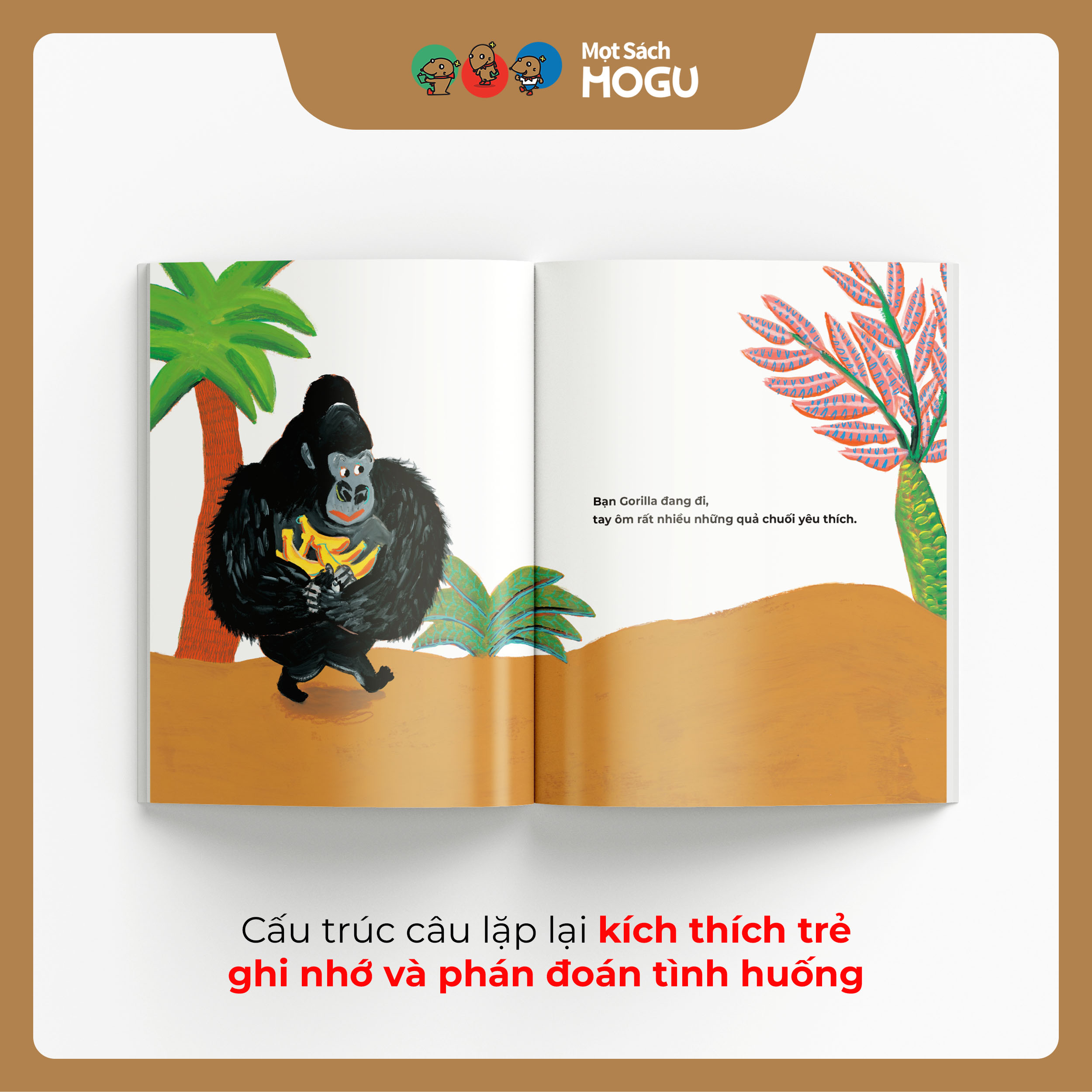 Truyện Ehon bé 3-4-5 tuổi - Bạn Gorilla