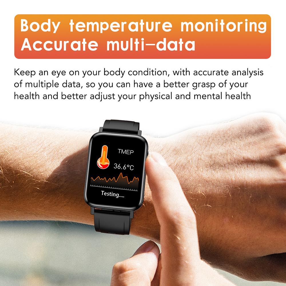 1.65 Inch Screen BT 5.0 Smart Watch Smart Fitness Tracker Activity Tracker Watch IP68 Waterproof Smart Bracelet