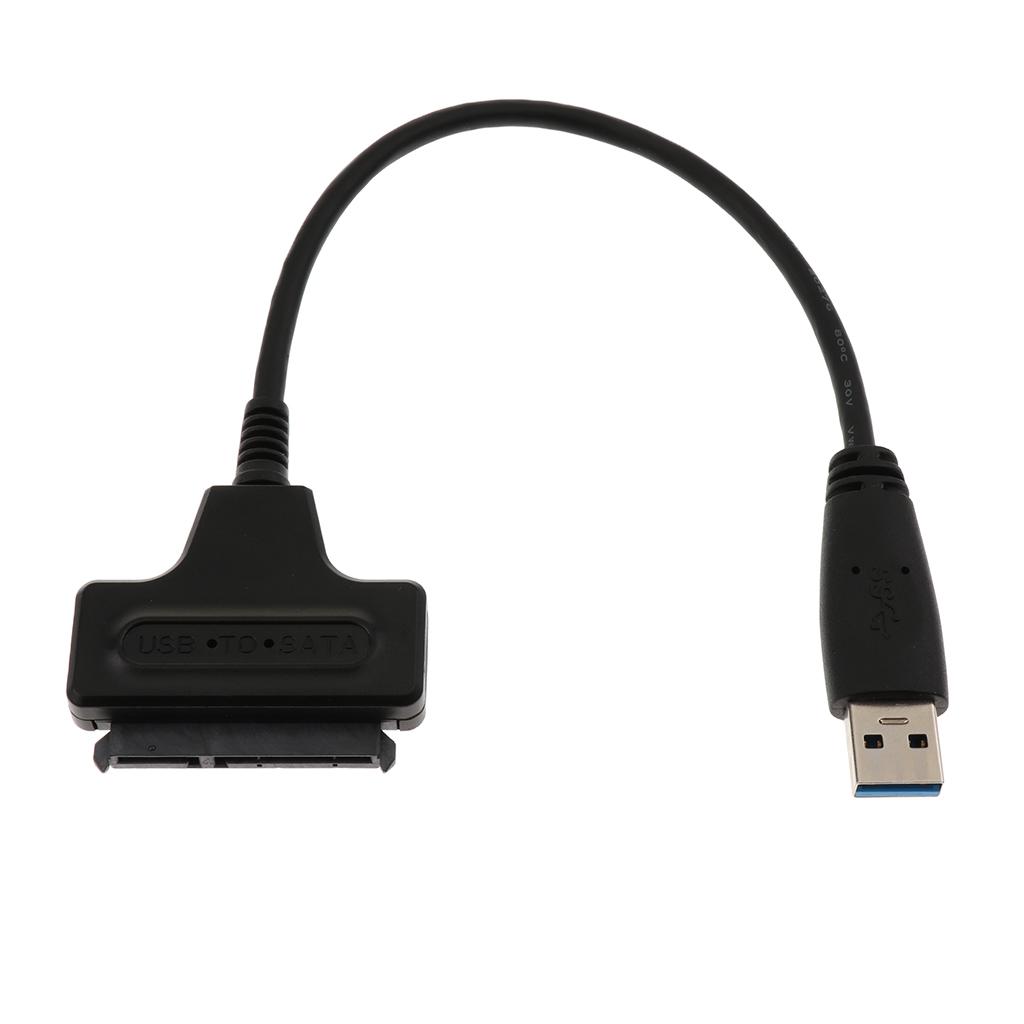 USB 3.0 Male to SATA 7+15 Pin Adapter Cable for 2.5 Inch HDD Hard Disk Drive