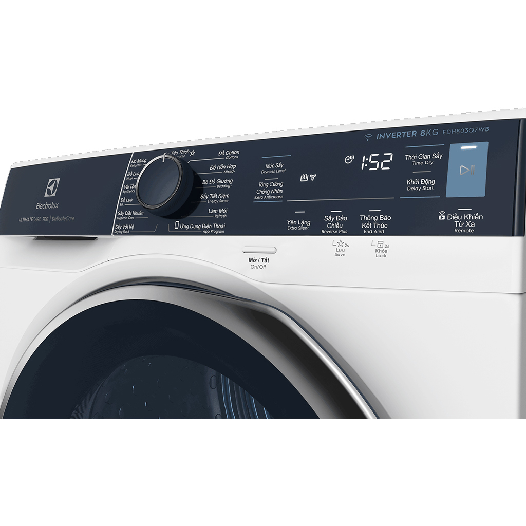 Máy sấy Electrolux 8kg EDH803Q7WB - Hàng chính hãng - Giao HCM và 1 số tỉnh thành