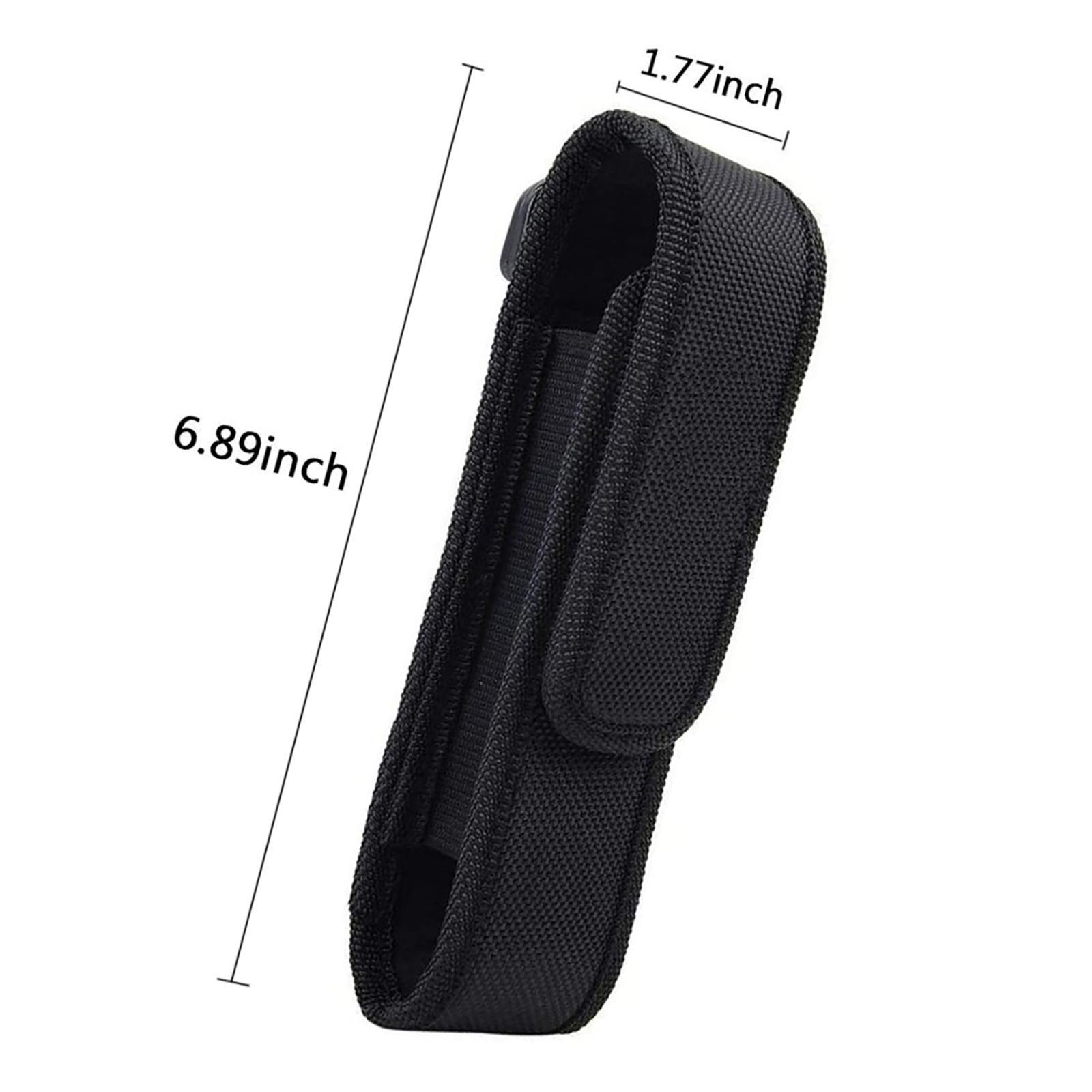 Portable Flashlight Adjustable Nylon Durable Flashlight Protect Case Flashlight Storage Bag for Hiking Walking Cycling Camping
